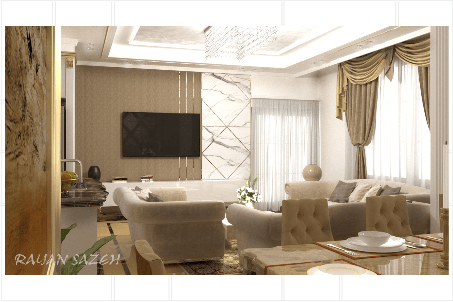 طراحی داخلی واحد مسکونی چابهار