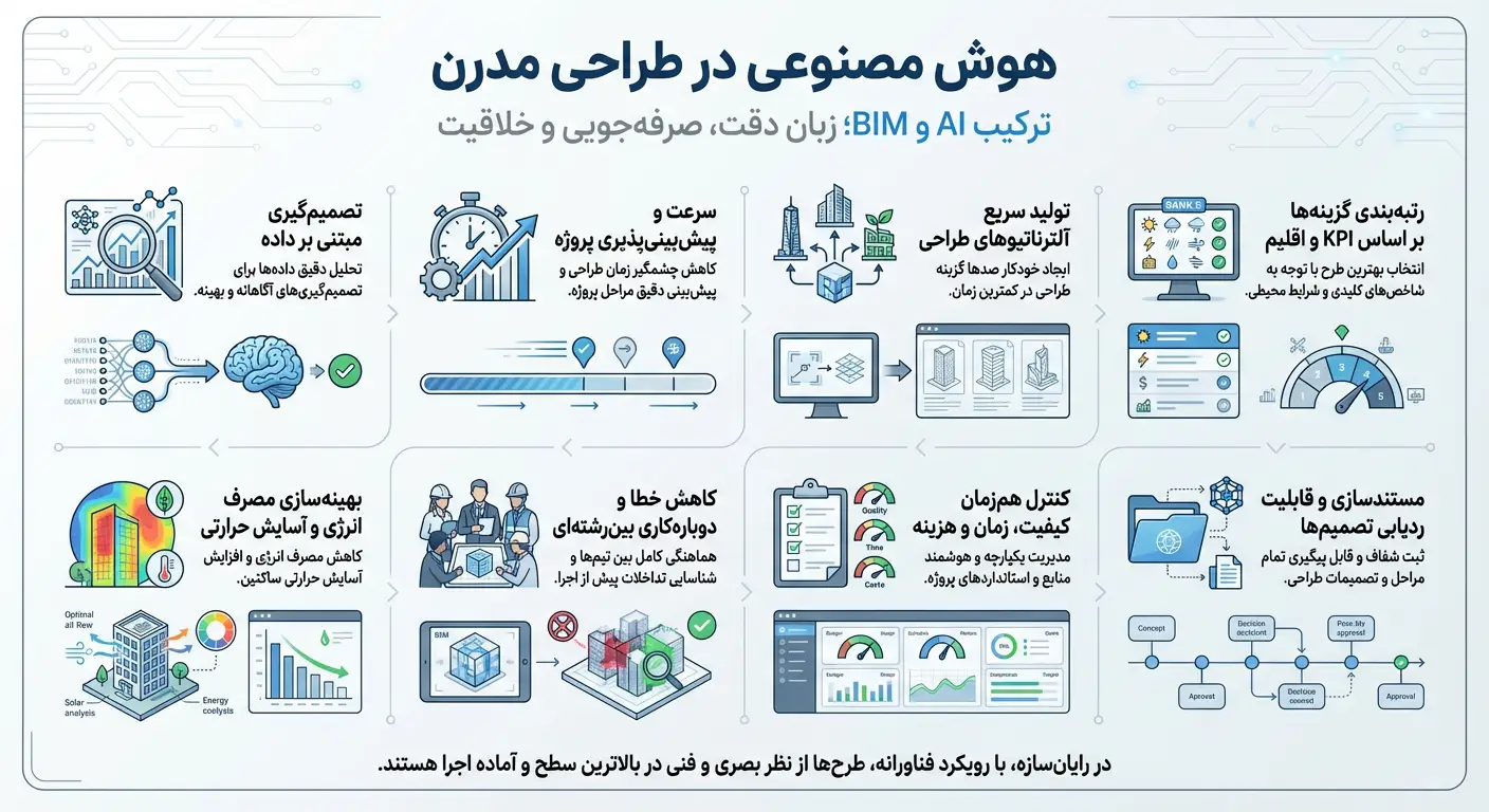 مزایای استفاده از هوش مصنوعی در طراحی مدرن